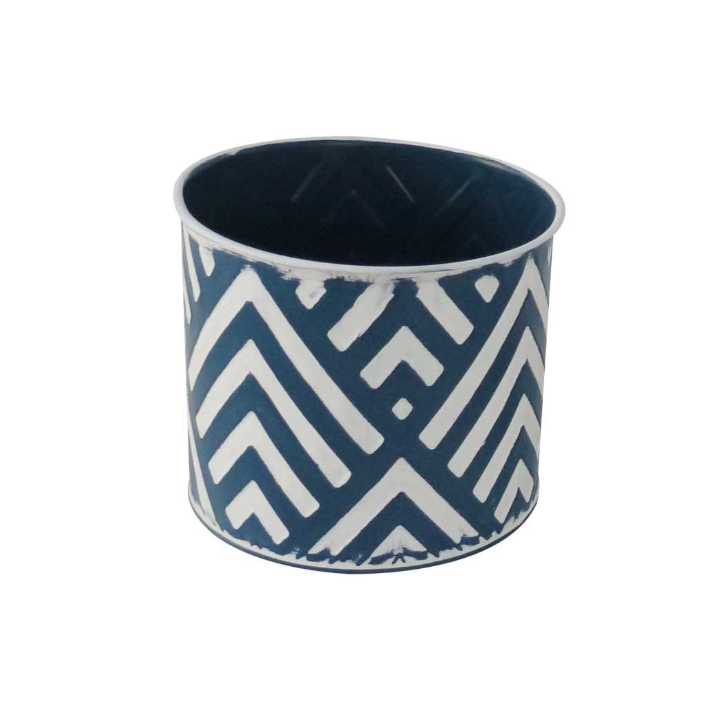 Jarrón Decorativo Azul 16.5x16.5x14cm