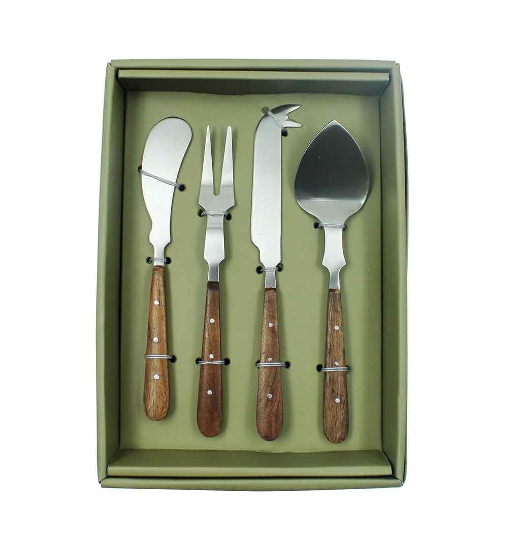 Set 4 Pcs De Cubiertos Para Quesos 19X4X2Cm