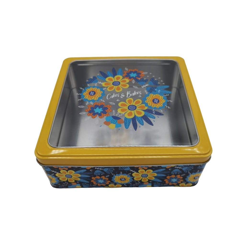 Caja Cuadrada Para Galletas 20cm