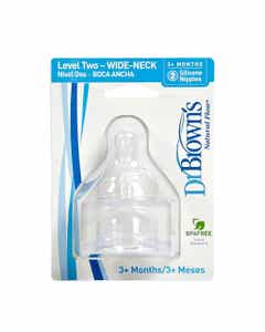 SET DE 2 TETINAS DE SILICONA FLUJO NATURAL DR BROWN