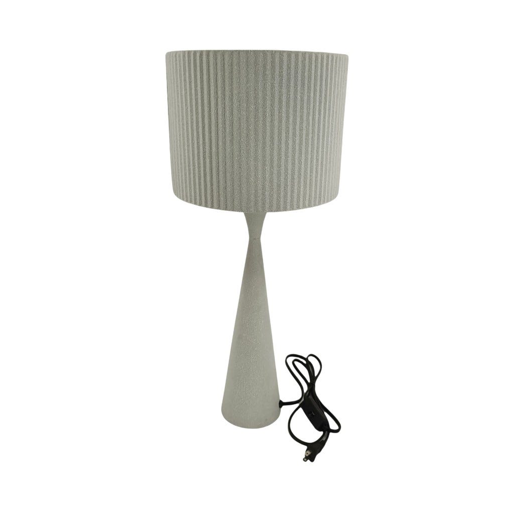 Lámpara Blanco De Mesa 25.5x25.5x60cm