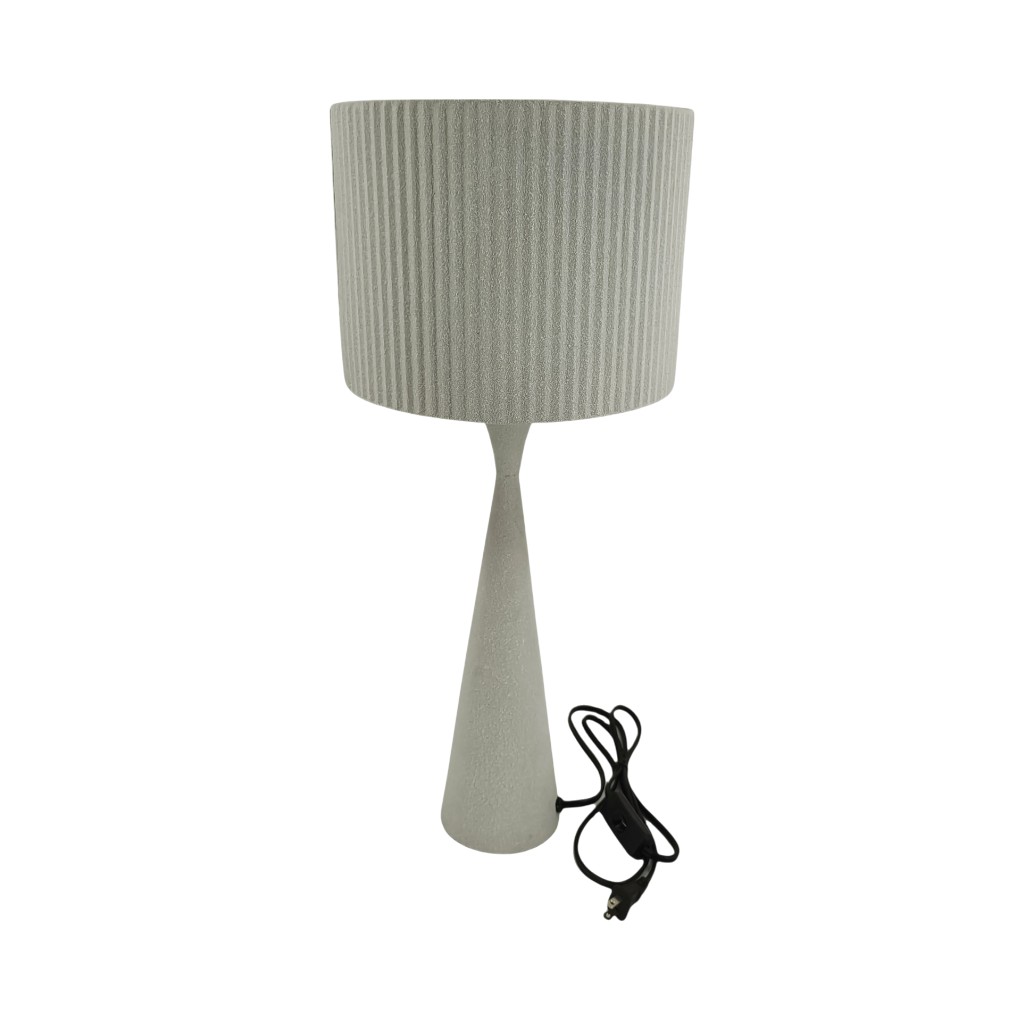 Lámpara Blanco De Mesa 25.5x25.5x60cm