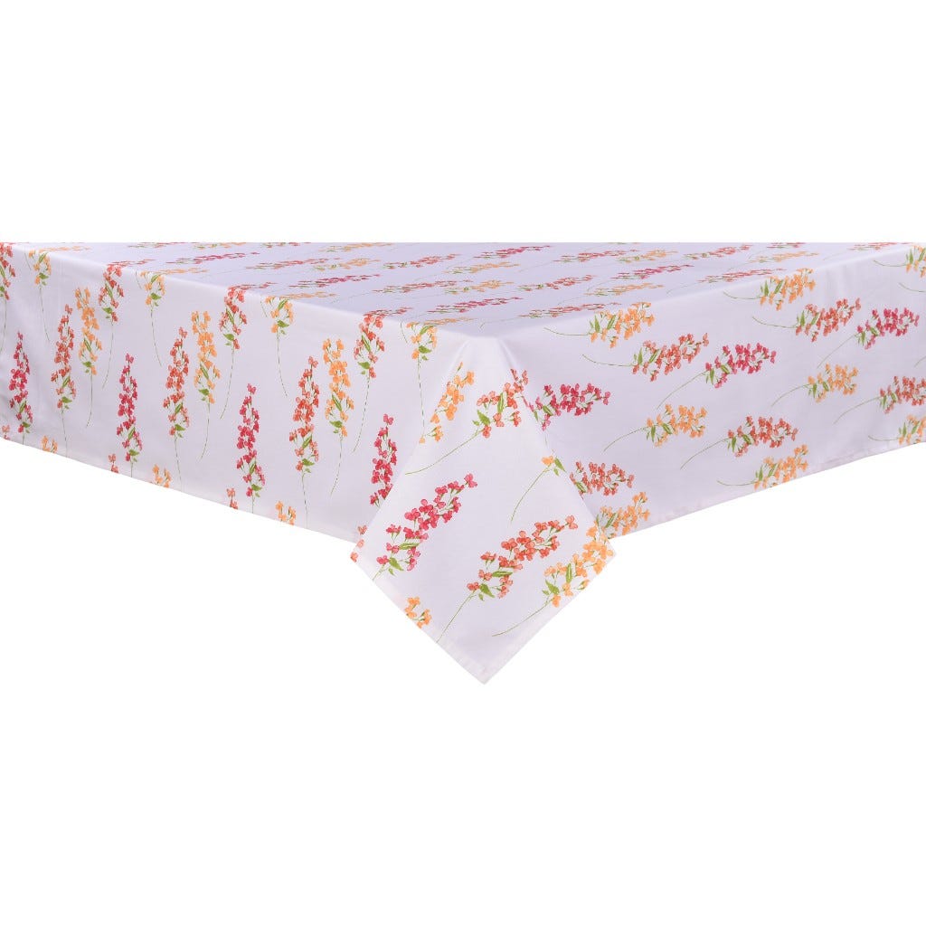 Mantel Blanco Con Diseño 160x280cm