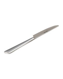 Cuchillo individual plateado con mango simple