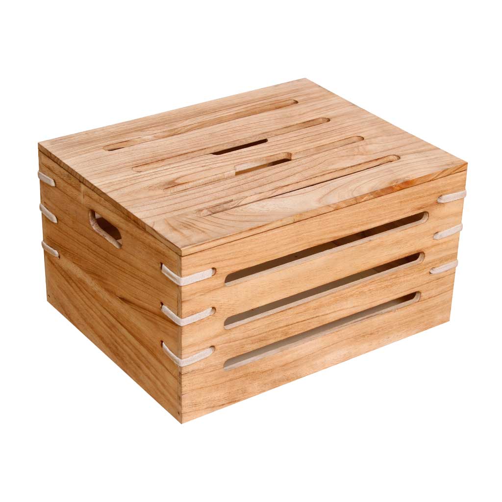 Cesta Beige con Tapa