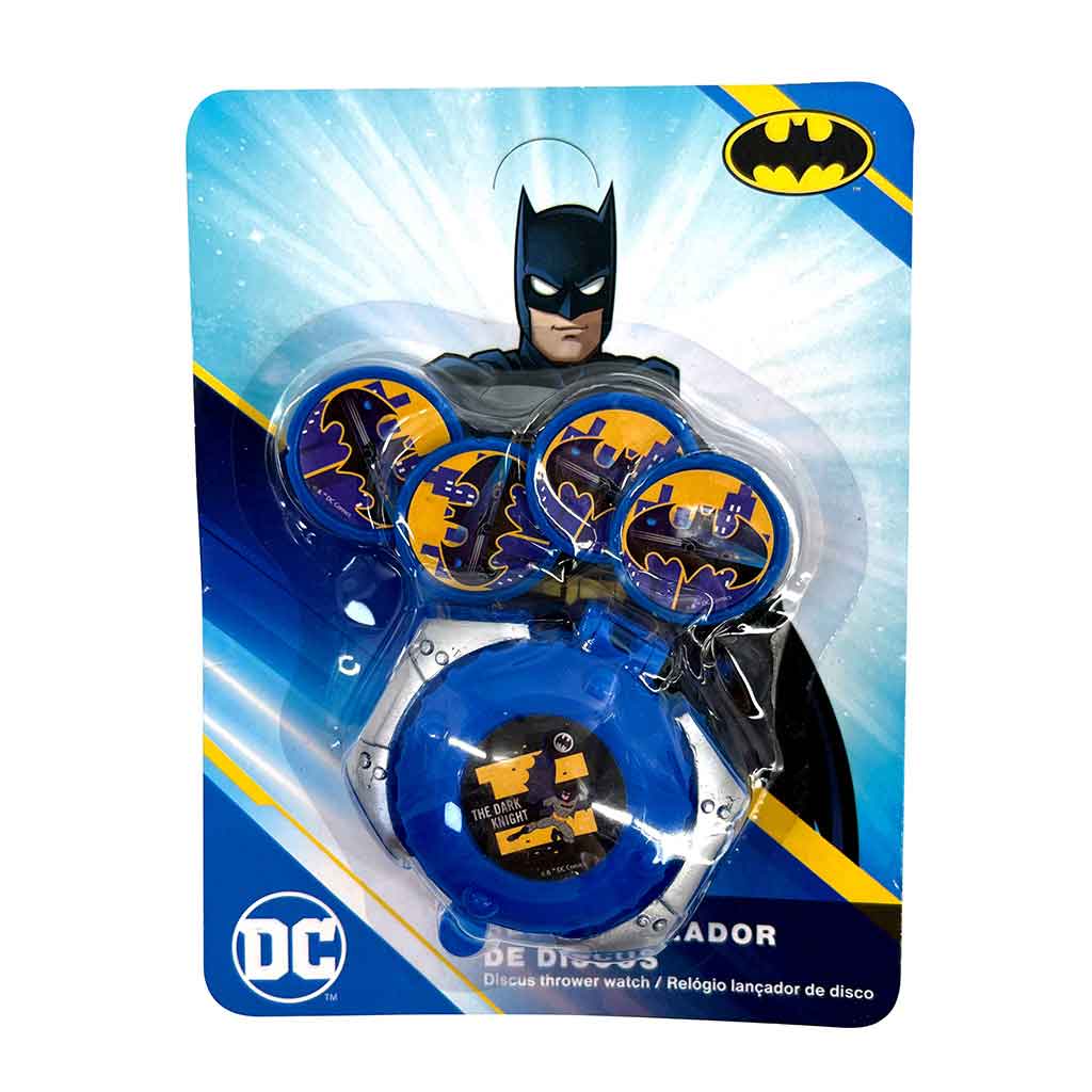 Reloj lanzador de discos Batman