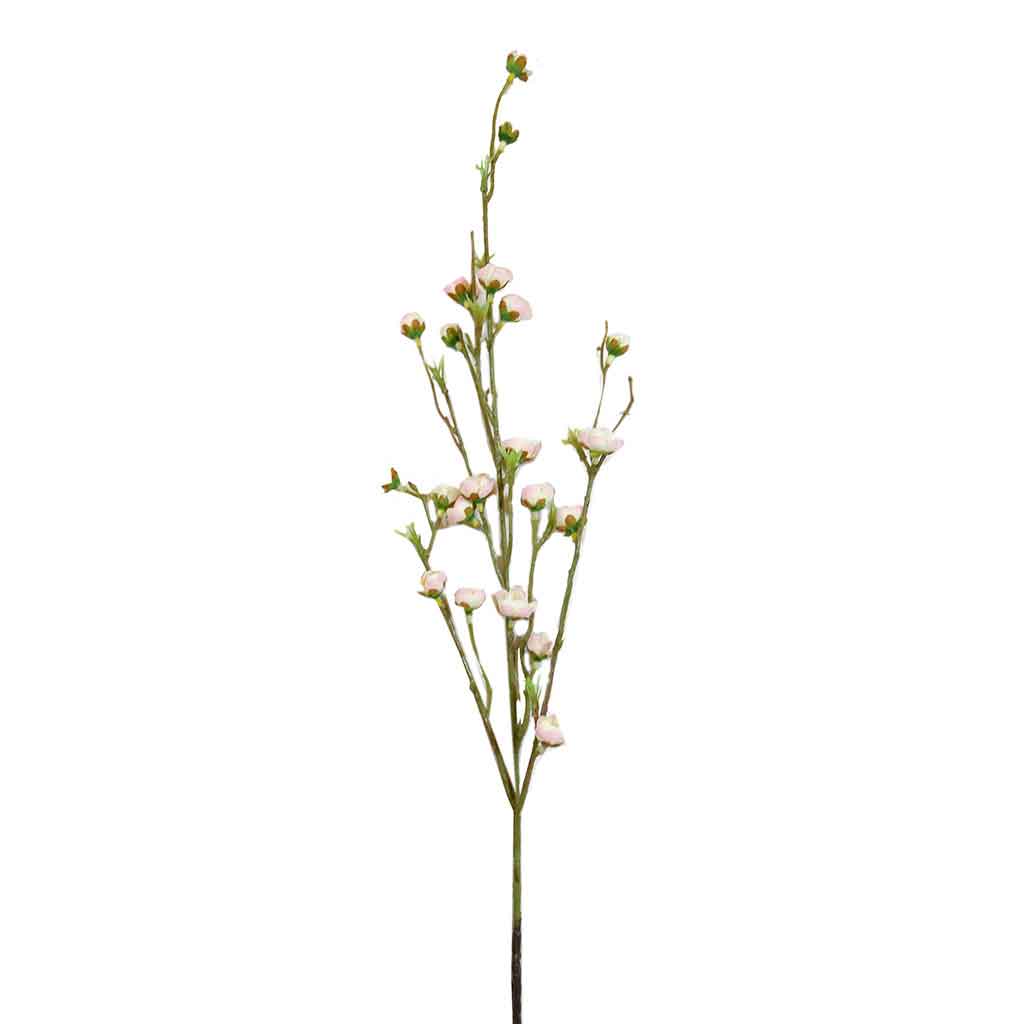 Flor Artificial De Blossom Spray Crema/Rosado 89Cm