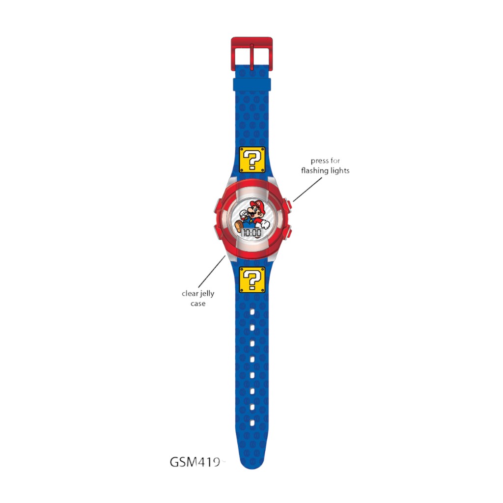 Reloj Super Mario Lcd Parpadeante