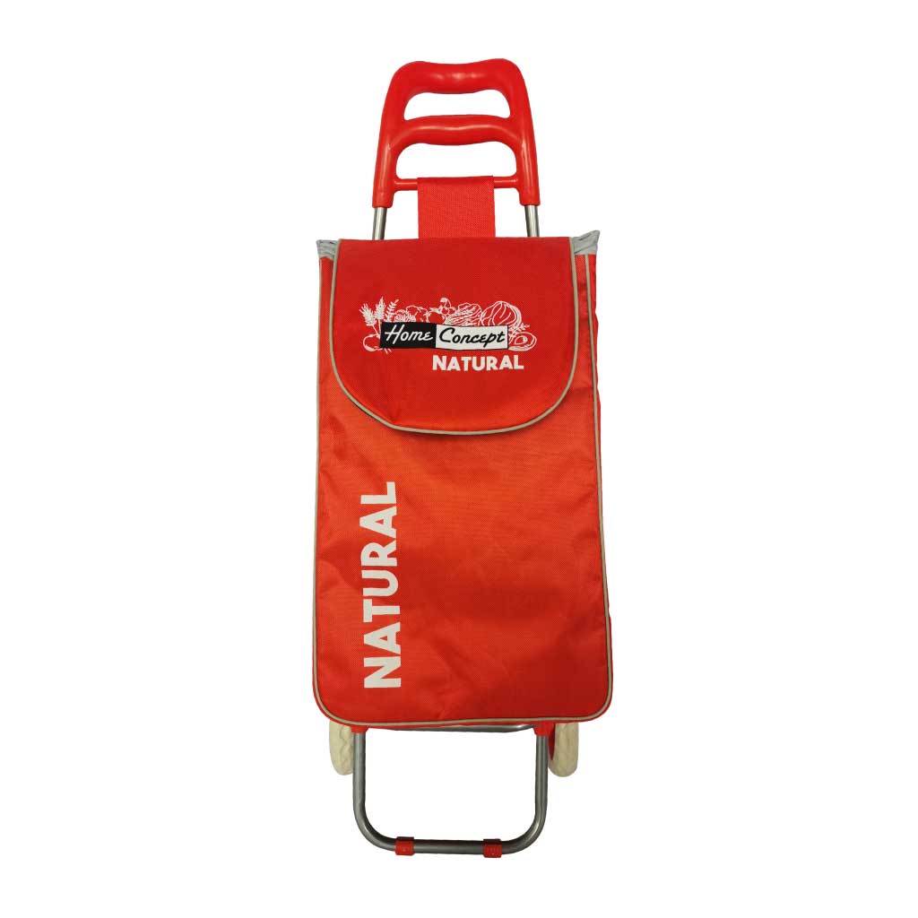 Carrito para mercado plegable naranja oscuro