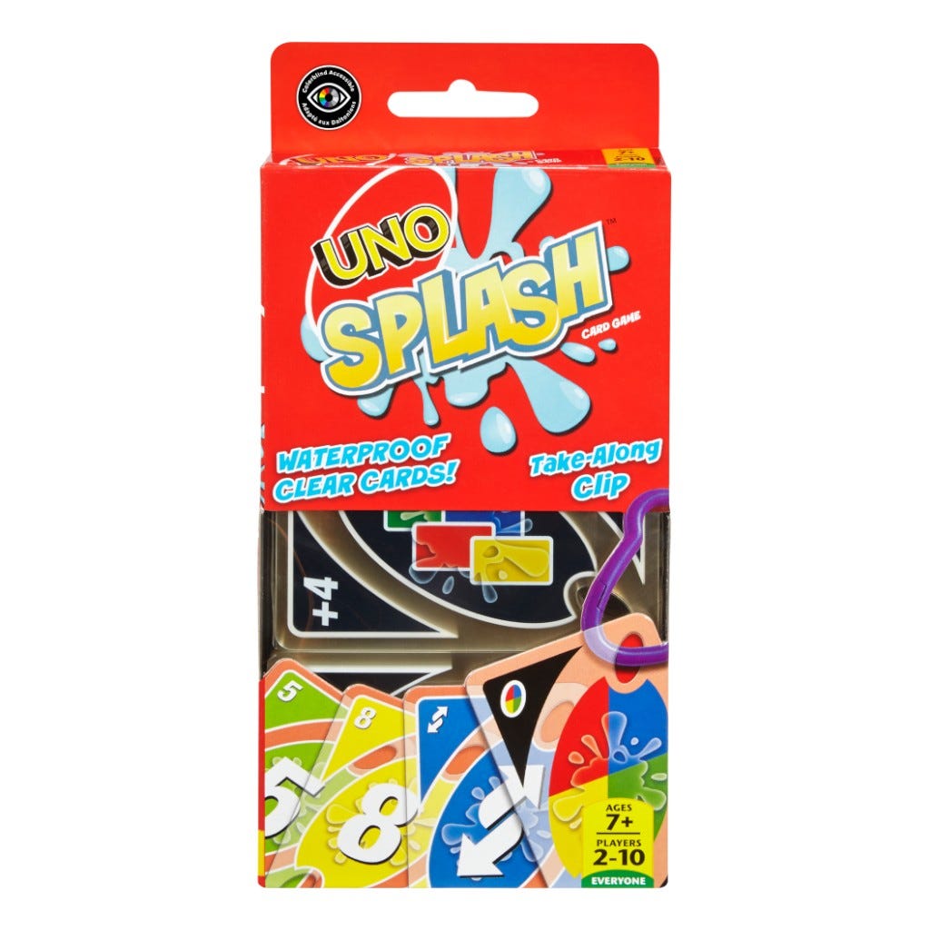 Uno Juego De Cartas Splash