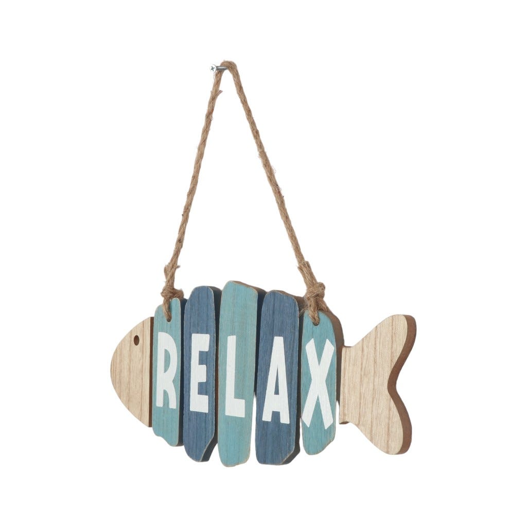 Decoracion De Pared Relax Fish 40x16x2cm
