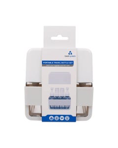 Juego De 4 Botellas Dispensador De Plástico Para Viaje
