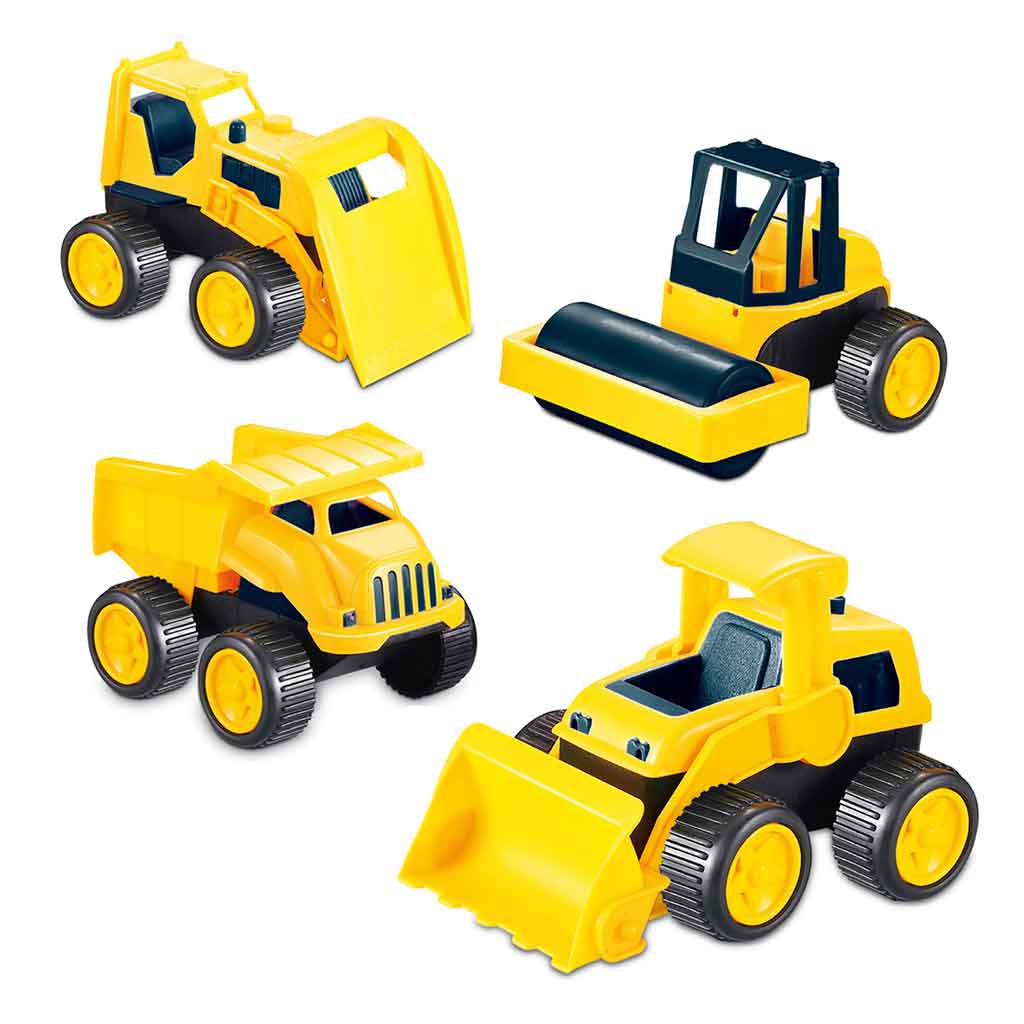 4 Camiones De Construcción Happy Line