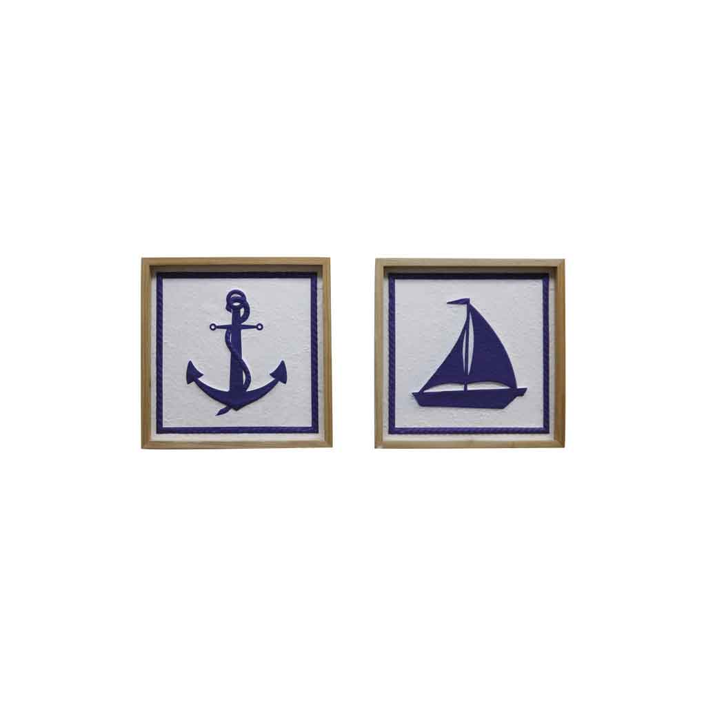 Cuadro Decorativo Marino Surtidos 34X3X34Cm