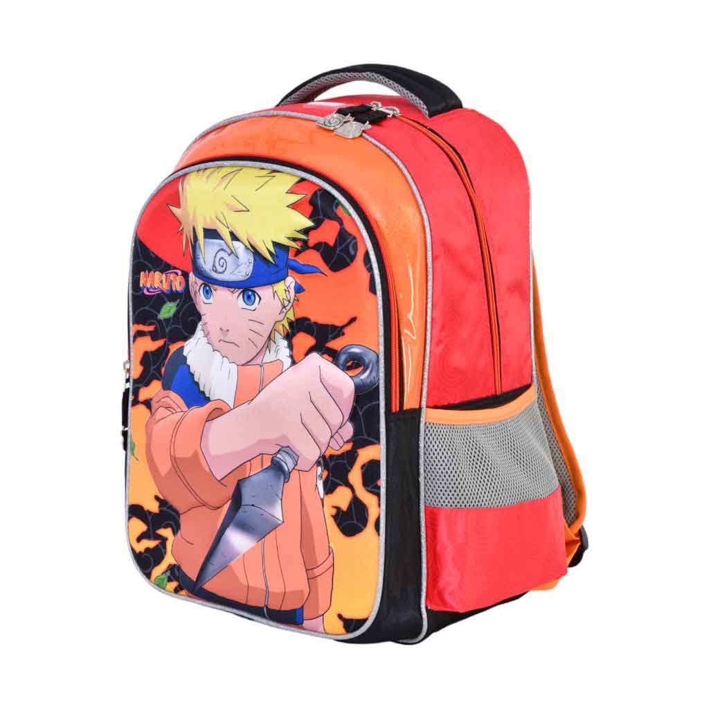 Bolso Escolar 16" De Naruto Para Niño