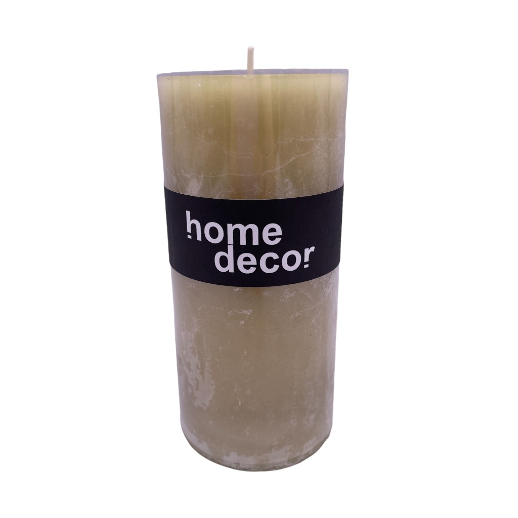 Vela Decorativa Amarillo 7X15Cm