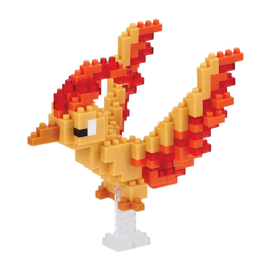 Nanobloques Moltres Pokémon Caja 12