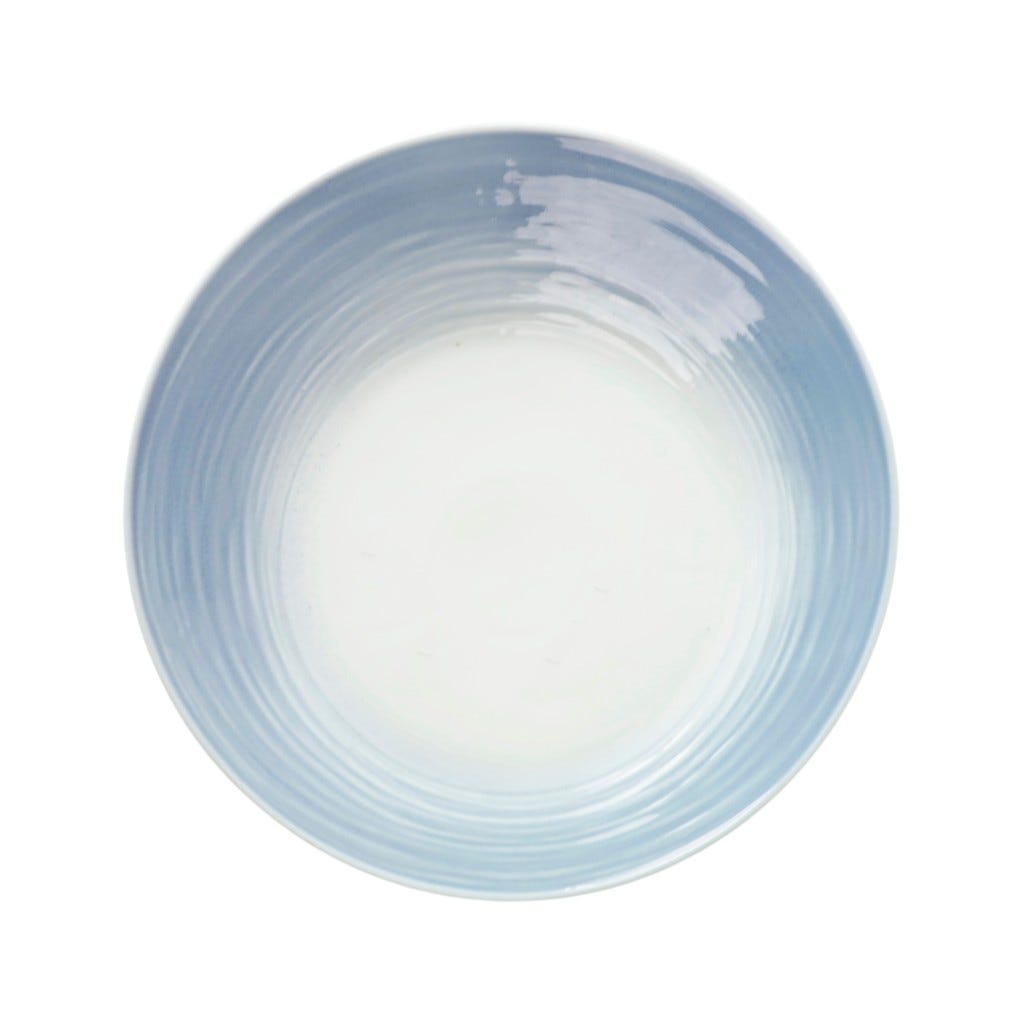Bandeja De Servir Blanco Y Celeste 30cm