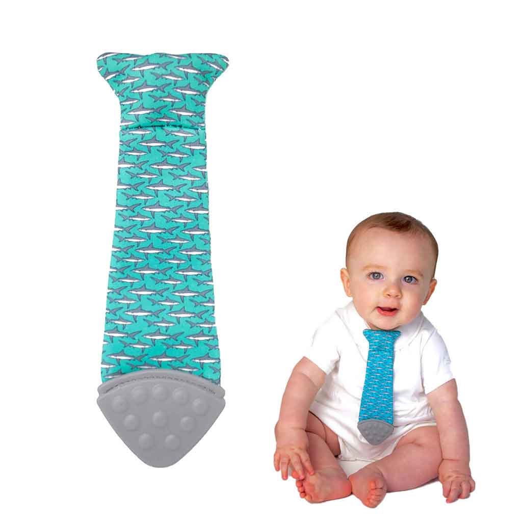 Corbata de dentición para bebé-Tiburón Tasty Tie