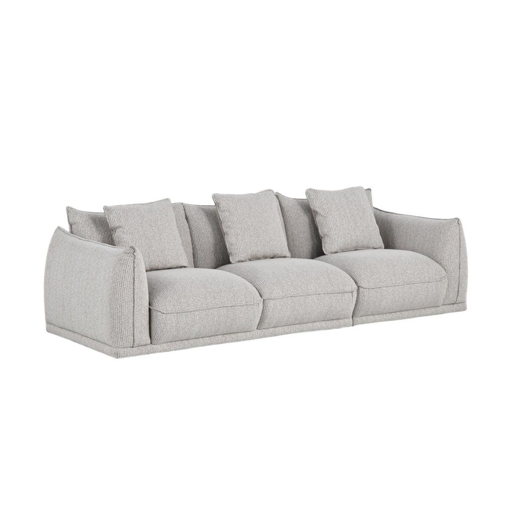 Sof&aacute; De 3 Plazas Gris Makrina 254X98X79Cm