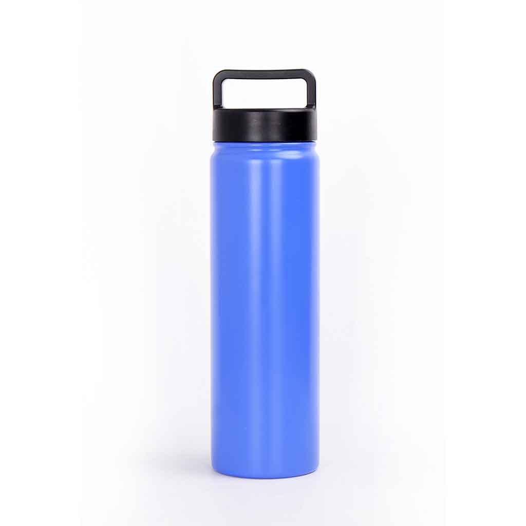 Botella de agua azul de acero 660ML 