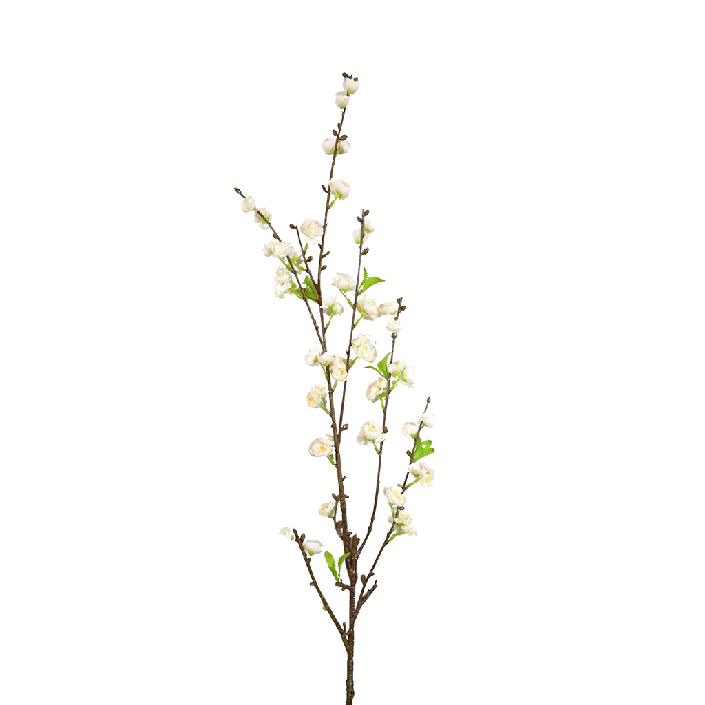 Flor Artificial Blossom Spray Crema Rosada 155cm