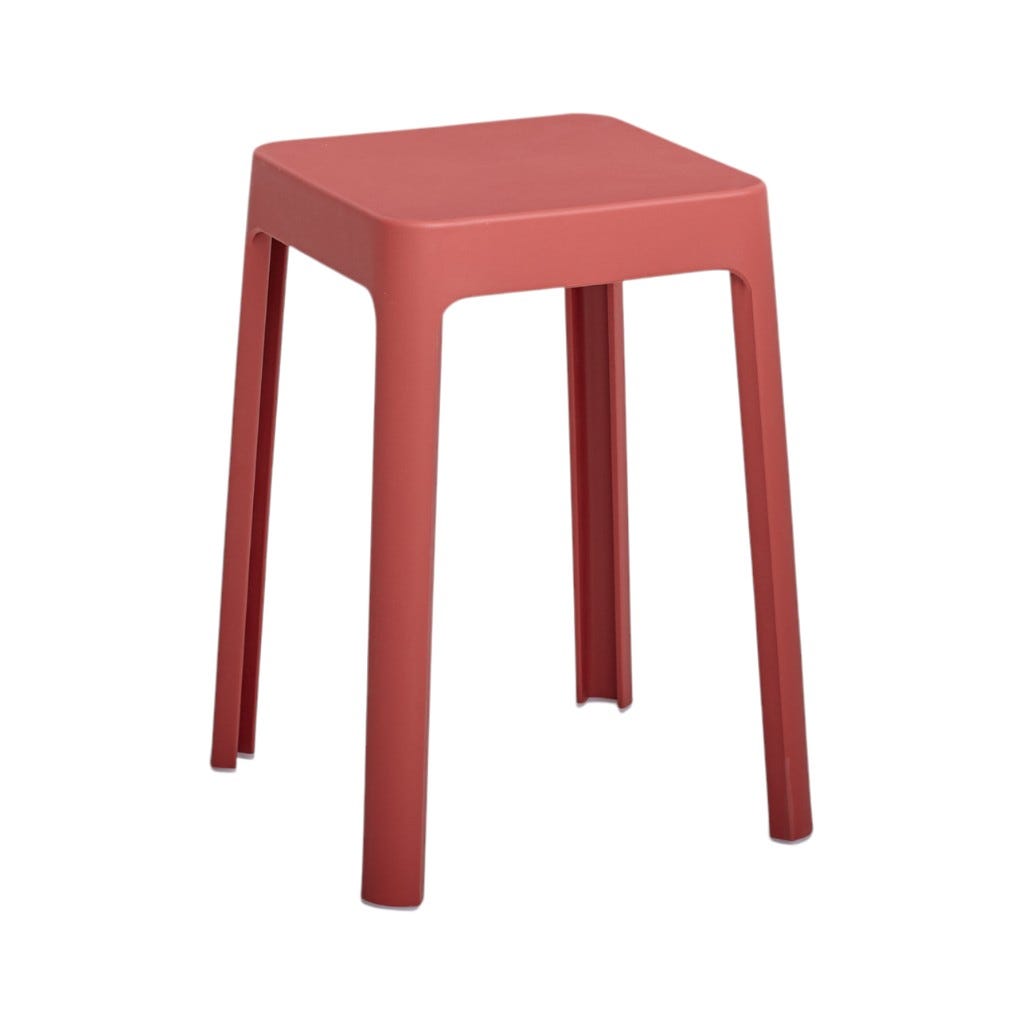 Spencer Taburete Rojo 28x28x45cm