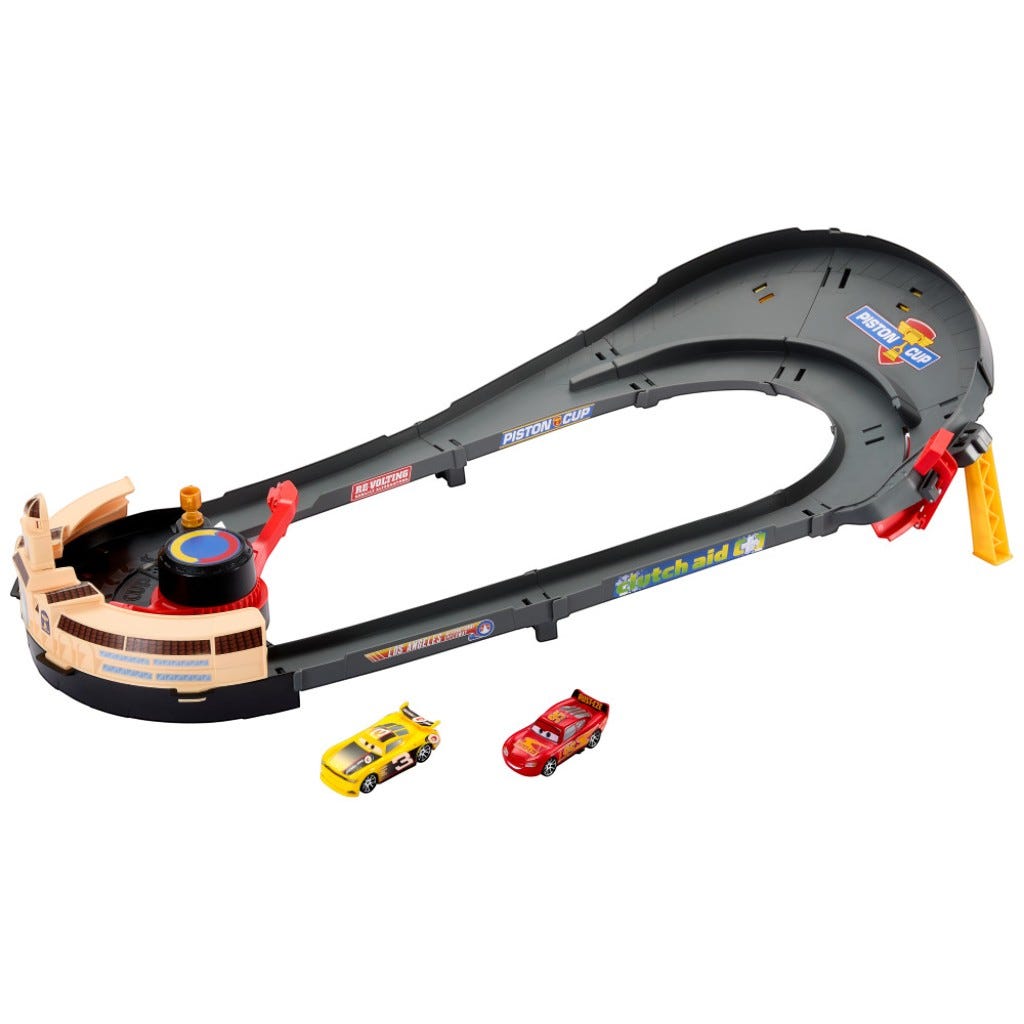 Disney Pixar Cars Carrera Con Cambio De Carril