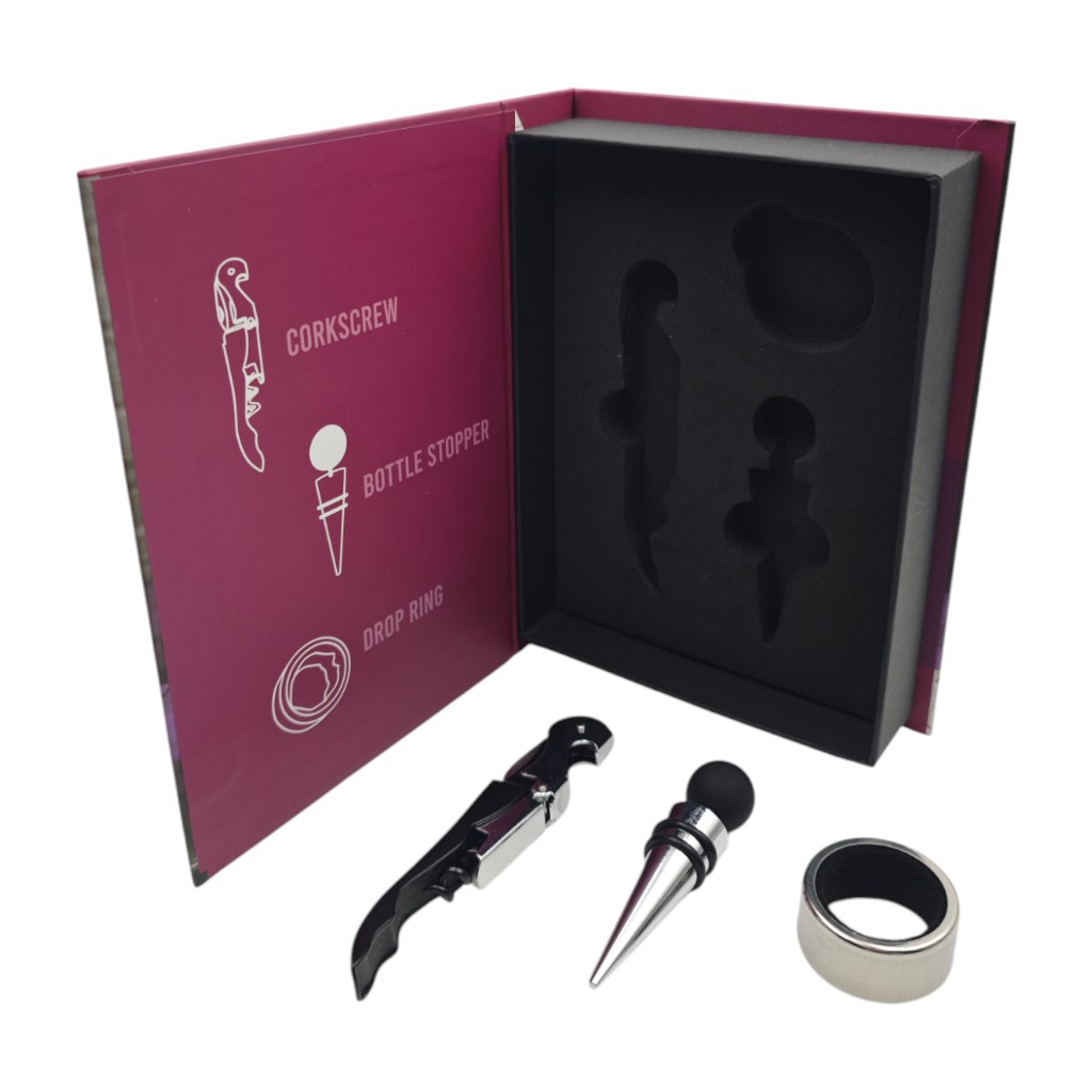 Juego De 3Pzs Accesorios Para Vino