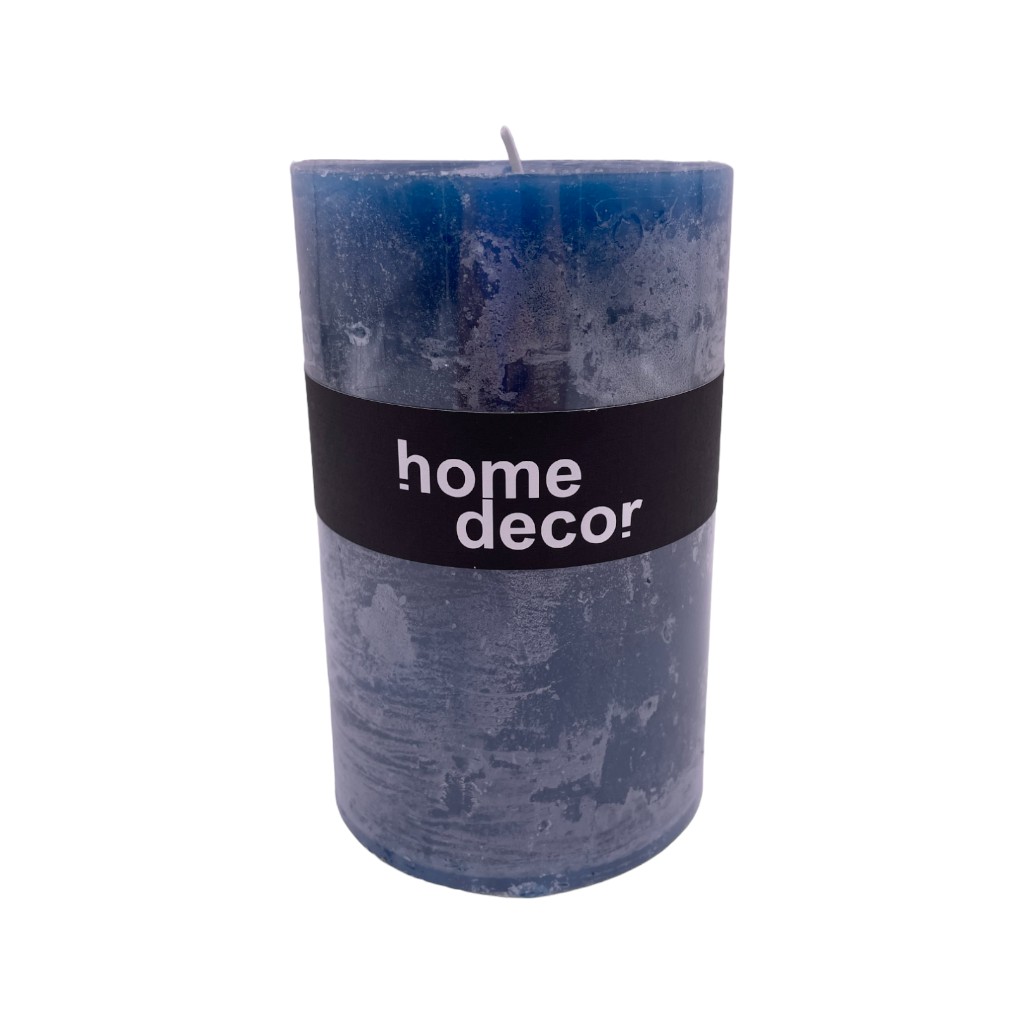 Vela Decorativa Azul 9X15Cm