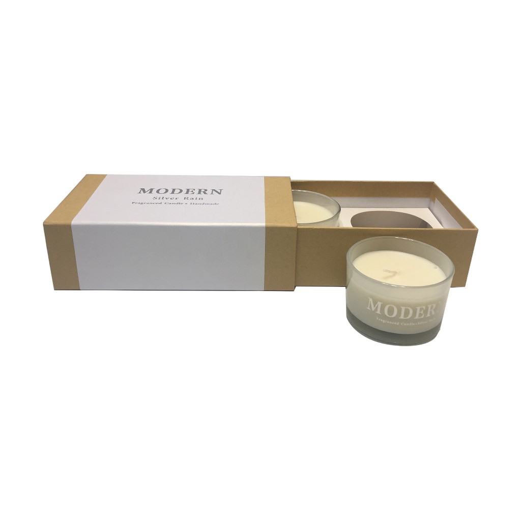 Juego De 2 Velas Aromaticas 7.5x7.5x5cm