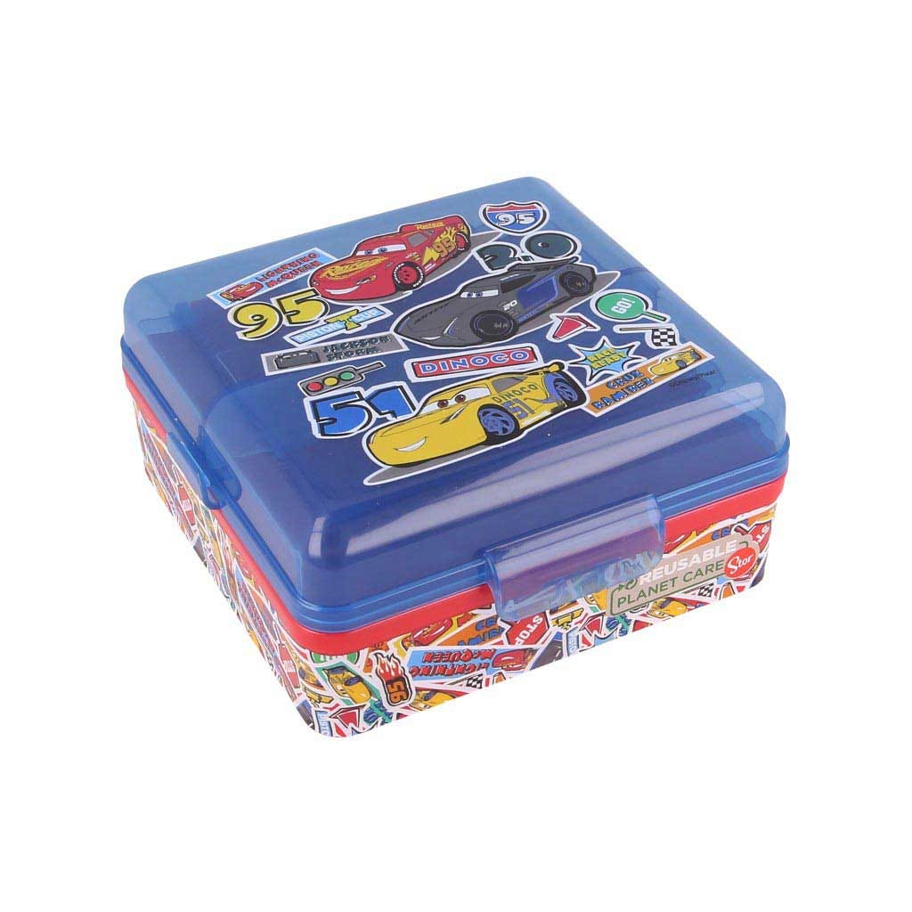 Envase De Sandwich Con Divisiones Cars