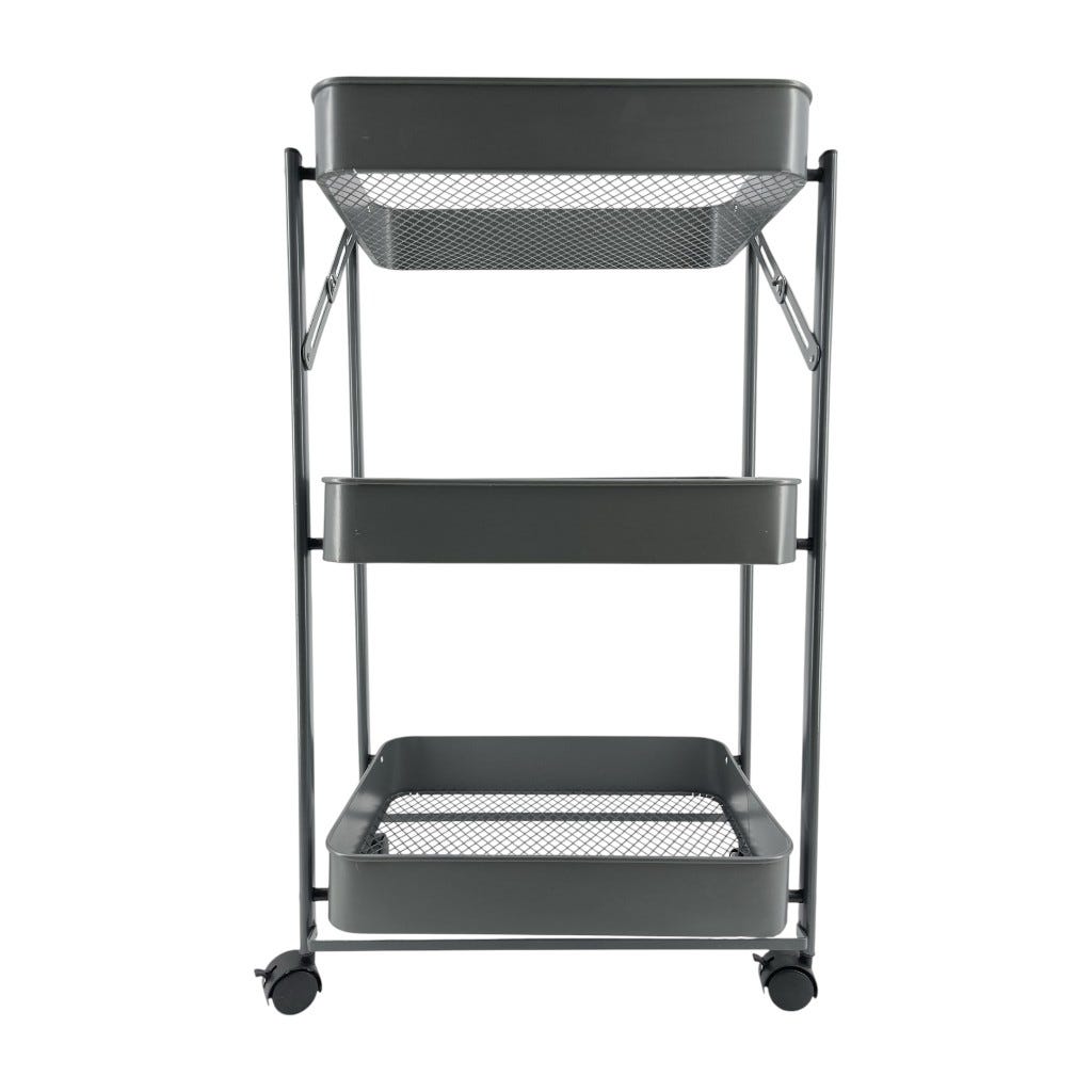Carrito Gris De Cocina 45X30X75Cm
