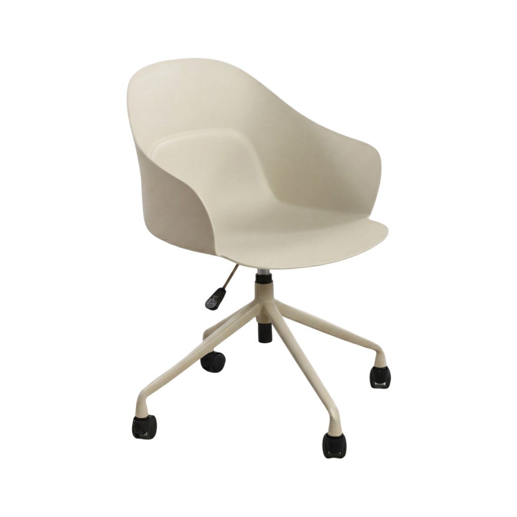 Silla De Oficina Beige Mikael 56X56,5X80-87Cm