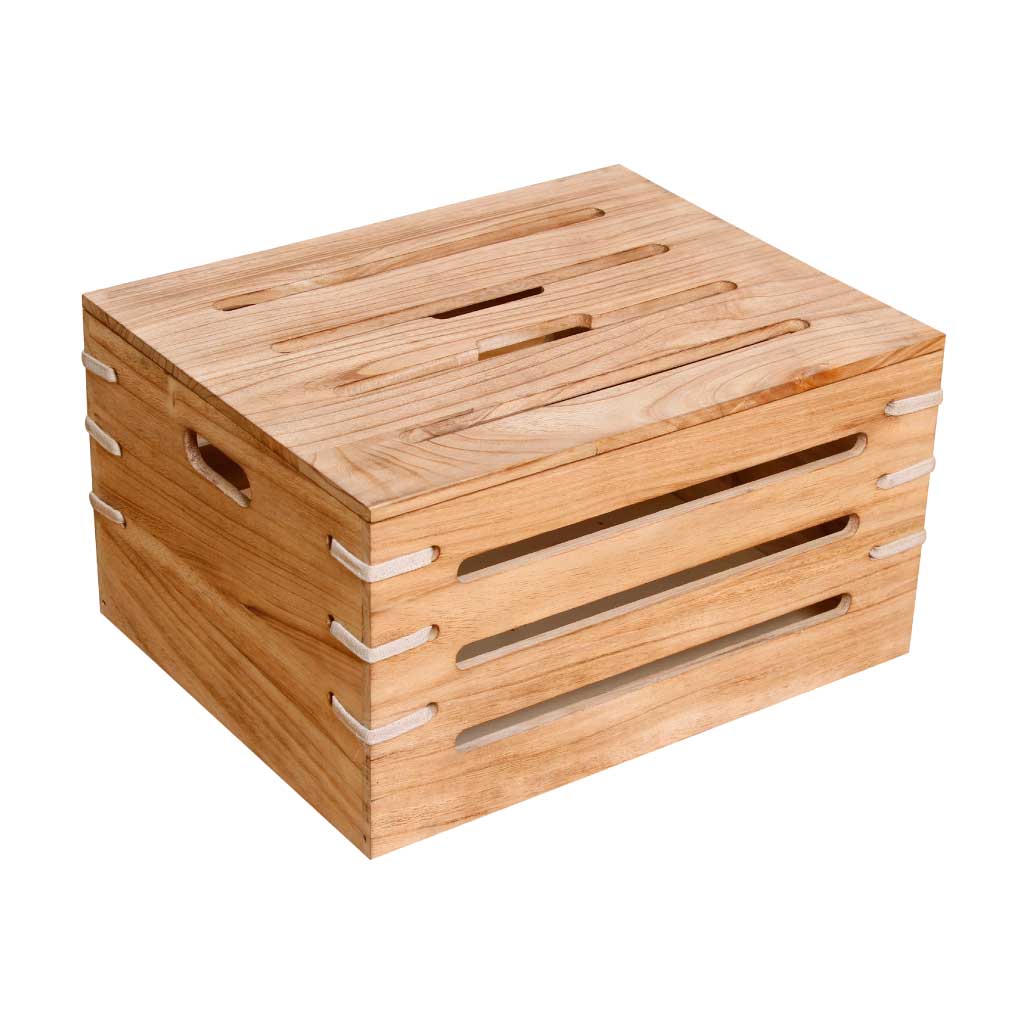 Cesta Beige con Tapa