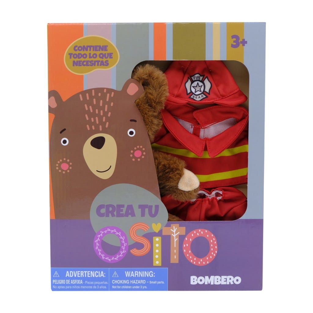 Crea Tu Osito Bombero 10"