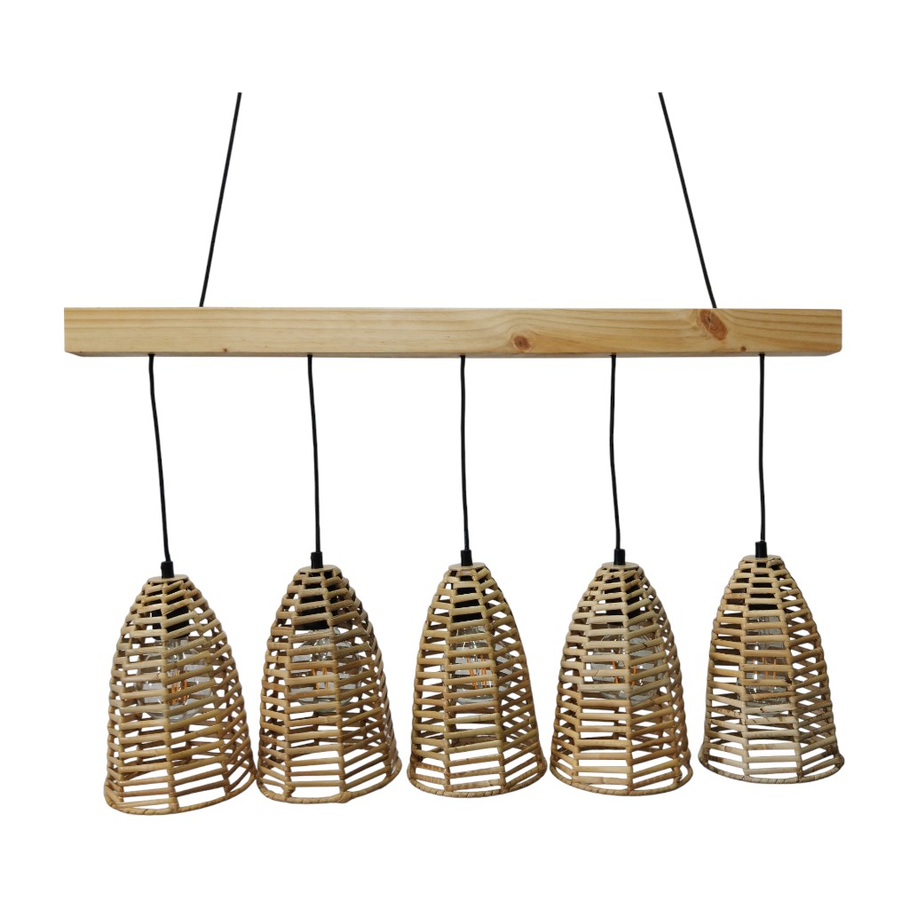 Lámpara De 5 Luces Para Techo 80X15.5X93Cm