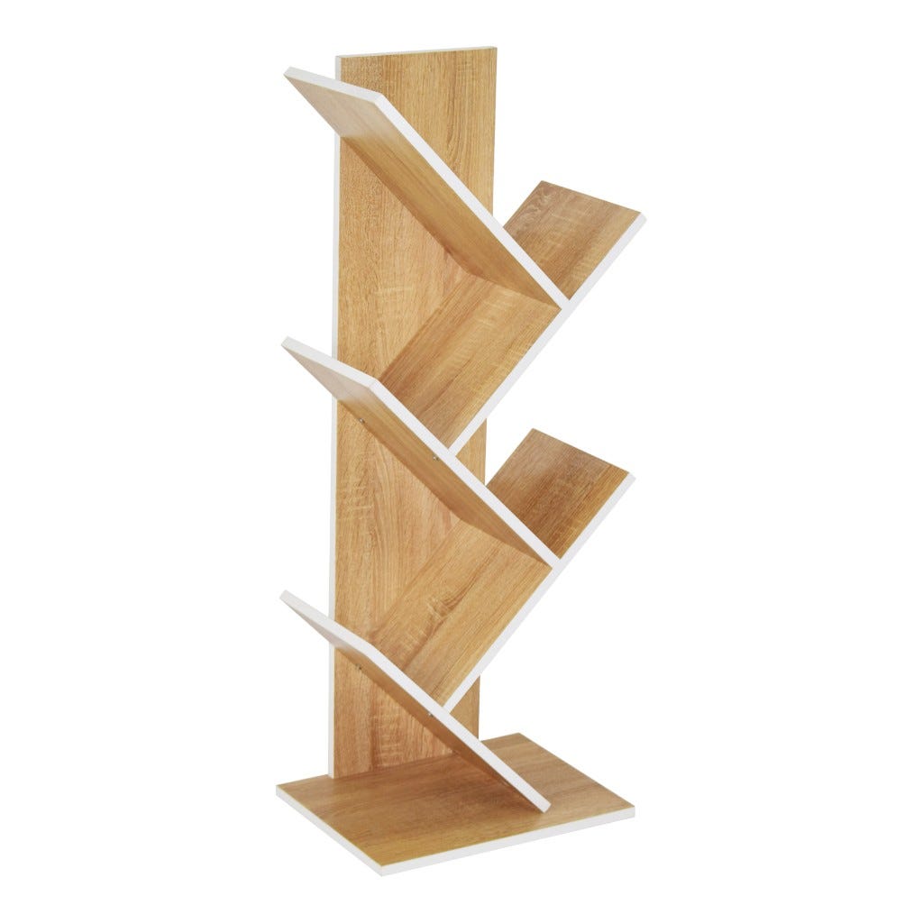 Libreria Romeo Oak/Blanco 40X30X102Cm