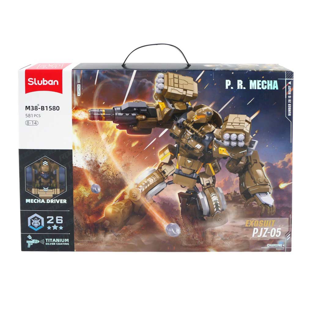 Set De Construcción De Robot M38-B1580 Mecha P.R. De Artilleria 581Pzs