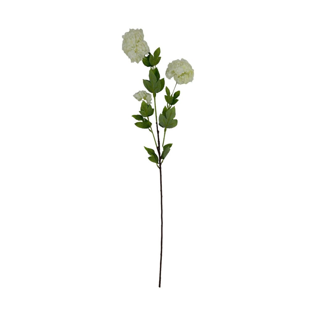 Flor De 3 Bola De Nieve Crema 80Cm