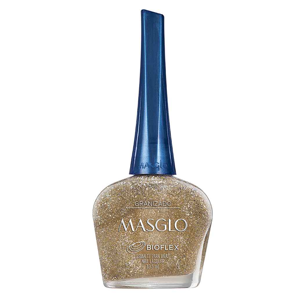 Esmalte De Uñas Masglo Granizado Dorado 13.5ml