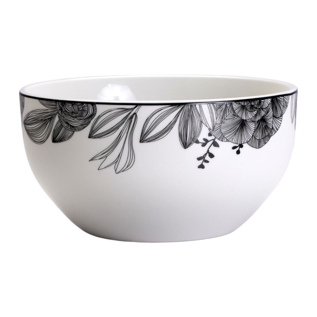 Cuenco Con Diseño De Flores 14x14x6.5cm