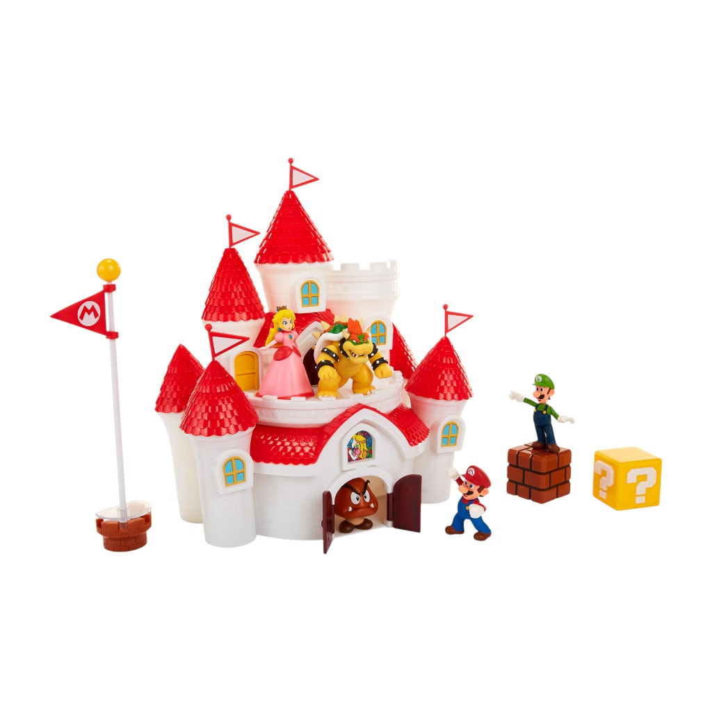 Castillo Del Reino Champiñón Deluxe Con Figuras