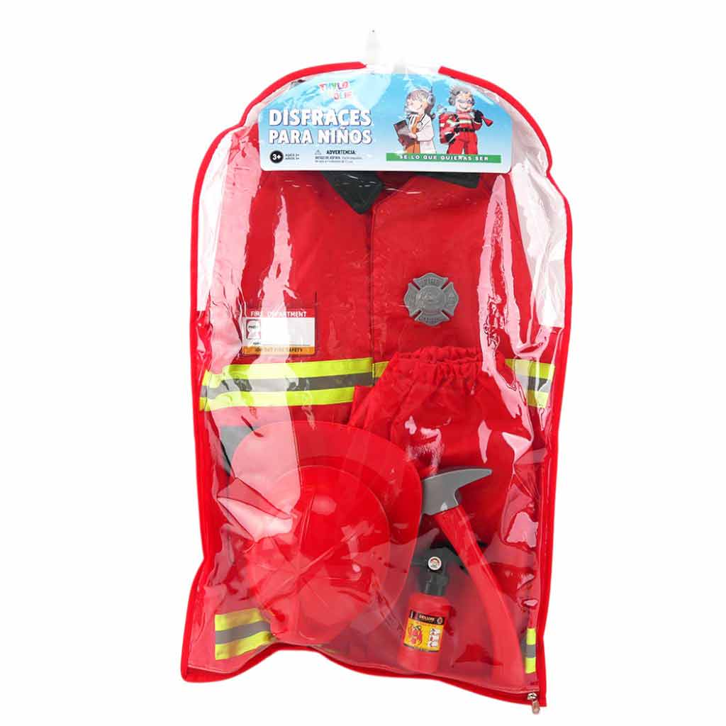 Disfraz De Bombero Con Accesorios