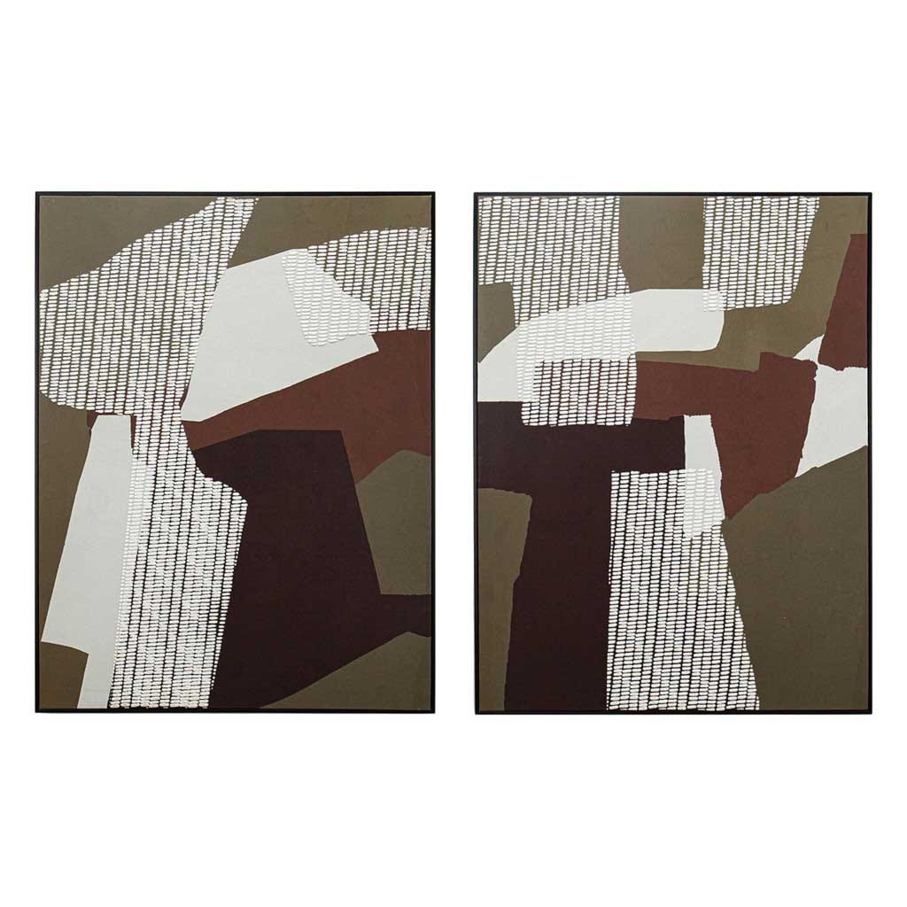 Cuadro Decorativo Abstracto De Medios Mixtos Surtido 60x80x3.5cm