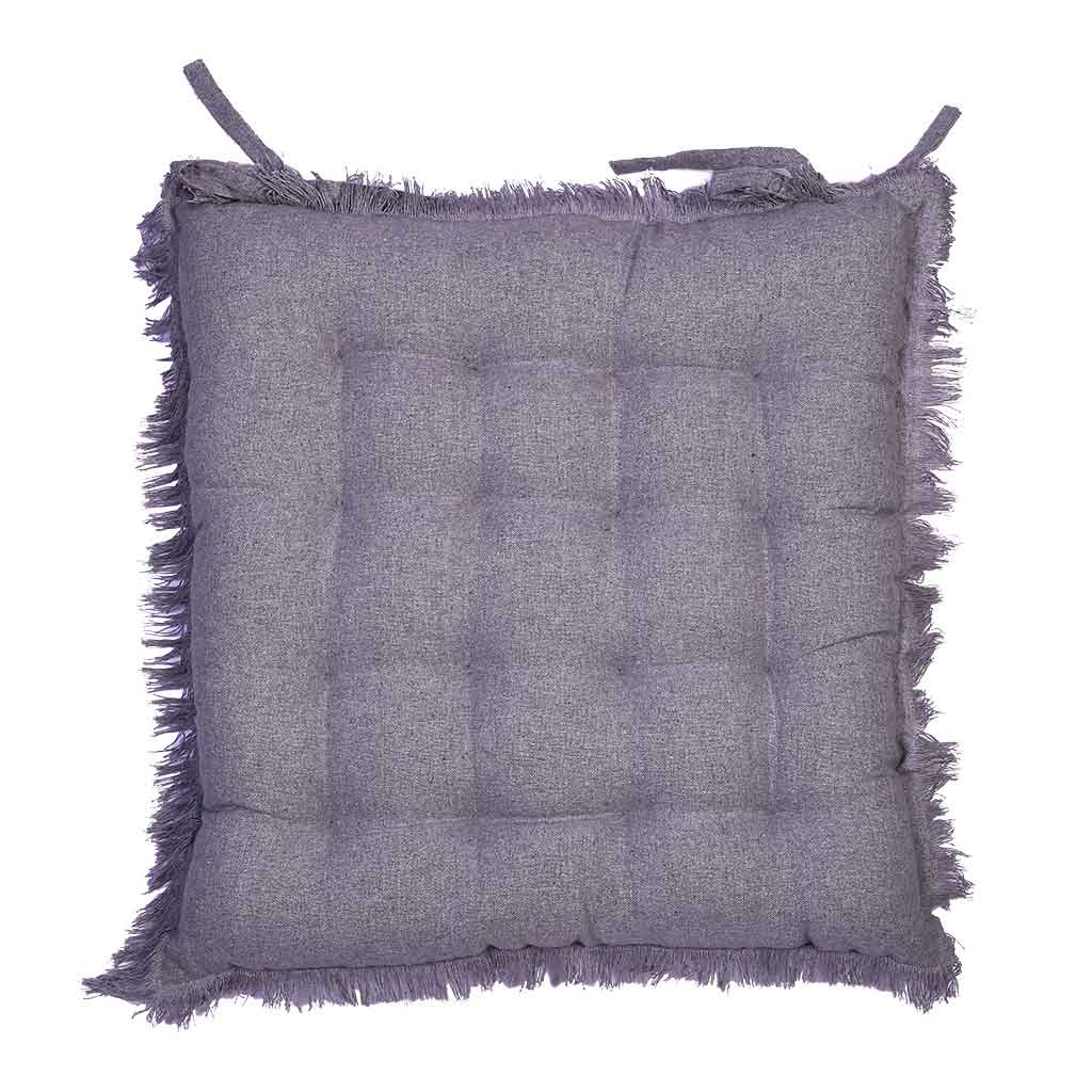 Cojín Con Amarre Gris 45X45Cm