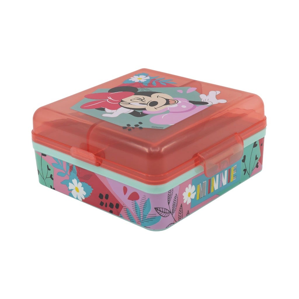 Envase De Sandwich Con Divisiones Minnie