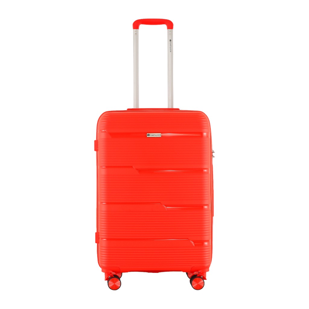 Maleta De Viaje 24" Dbl Ruedas Roja