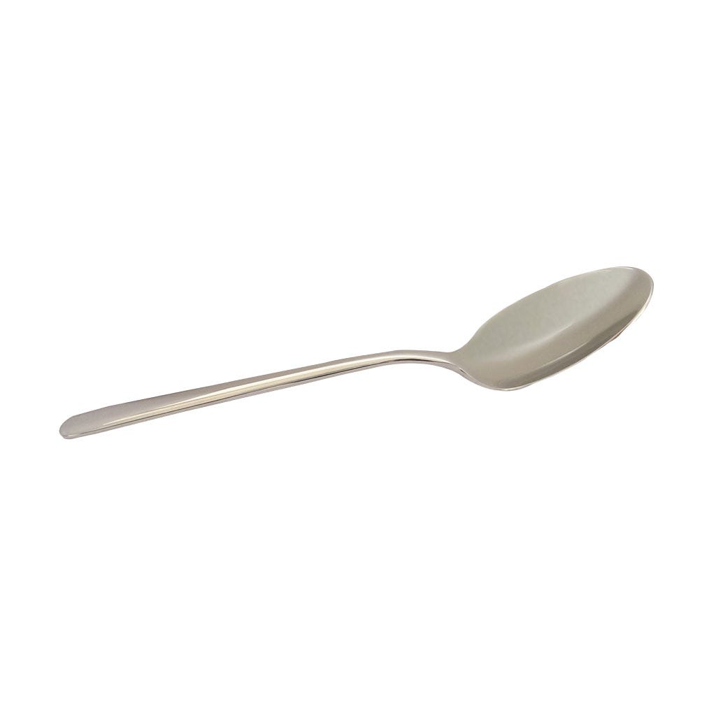 Cuchara de TE individual plateado con mango ovalado