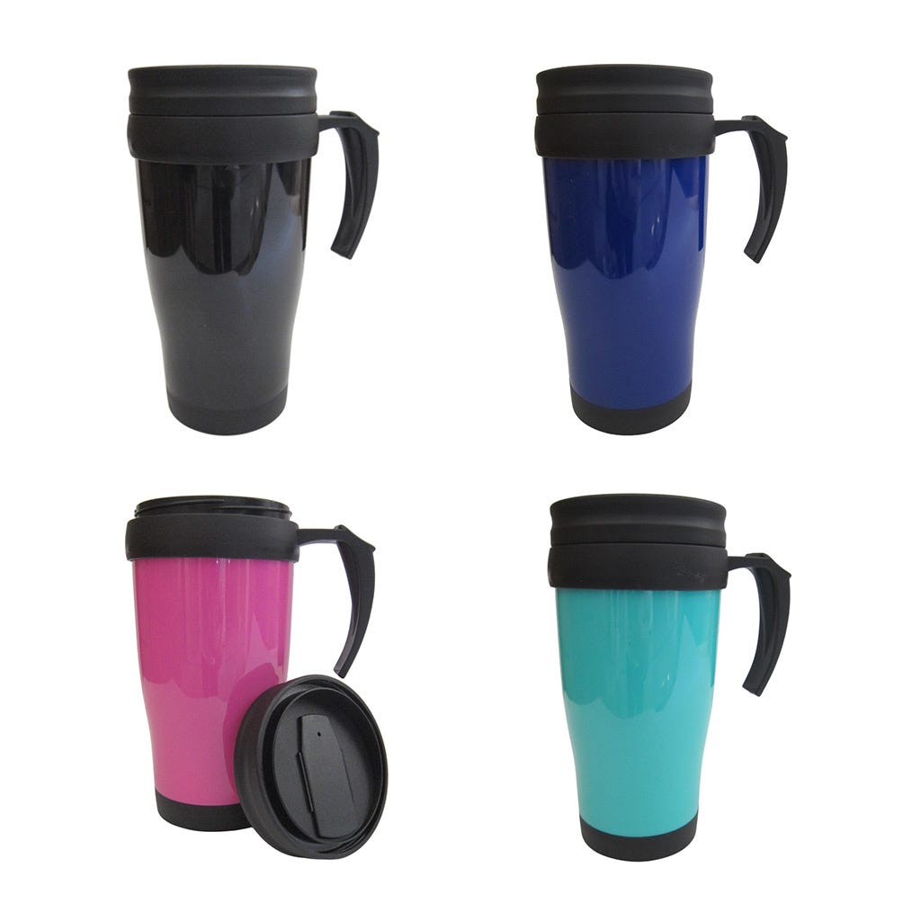 Vaso Térmico Con Asa Colores Surtidos 400 Ml